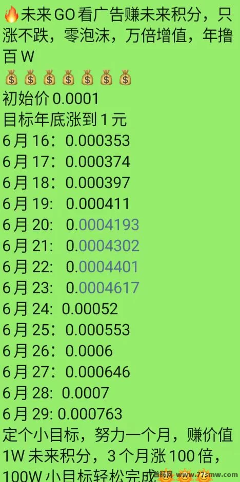 未来Go新玩法上线：看广告赚积分，每天保底6圆，无须养机轻松提取！(5)