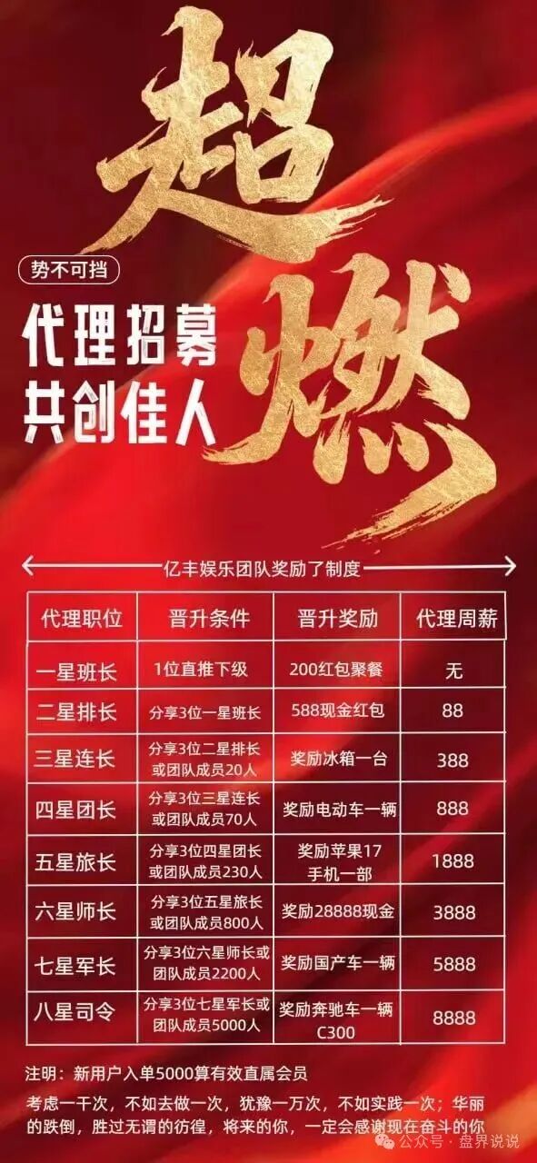 紧急预警:“亿丰娱乐”彩票跟单骗局,团队长每人十万进场费,马上崩盘跑路